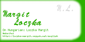 margit loczka business card